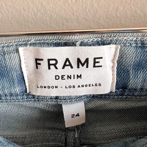 Anthropologie Frame Le Crop Mini Boot with Braided Belt Size 24 - Picture 8 of 9